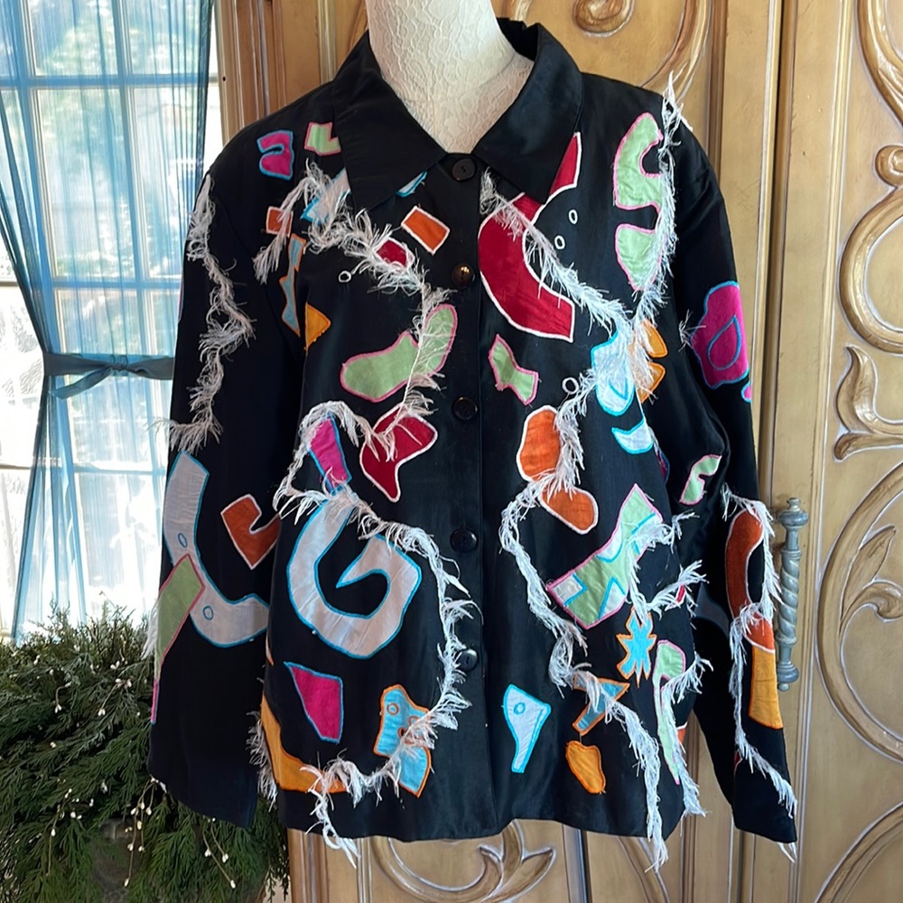 The Travel Collection colorful silk jacket